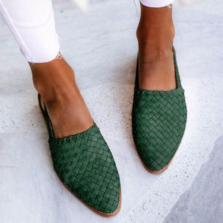 Zapatos de Esmalte Woven Chic