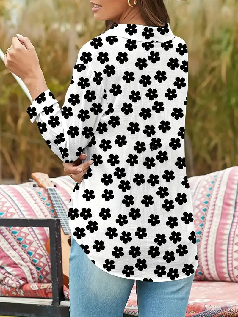 Blusa Casual con Diseño Floral