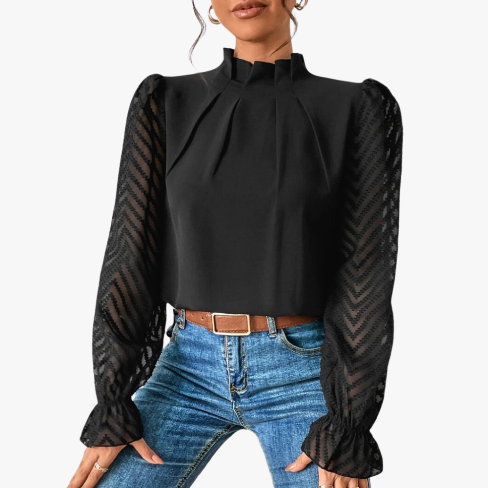 Blusa Elegante con Detalles Sofisticados