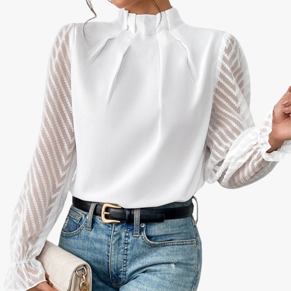 Blusa Elegante con Detalles Sofisticados