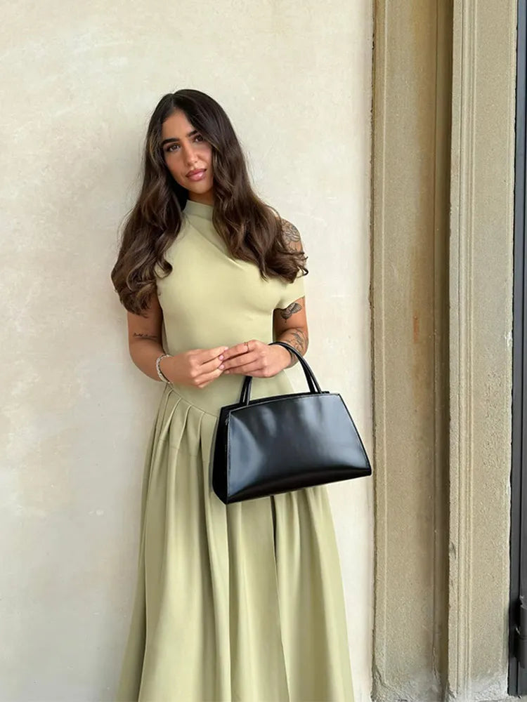 Vestido Midi Asimétrico – Sofisticación Moderna
