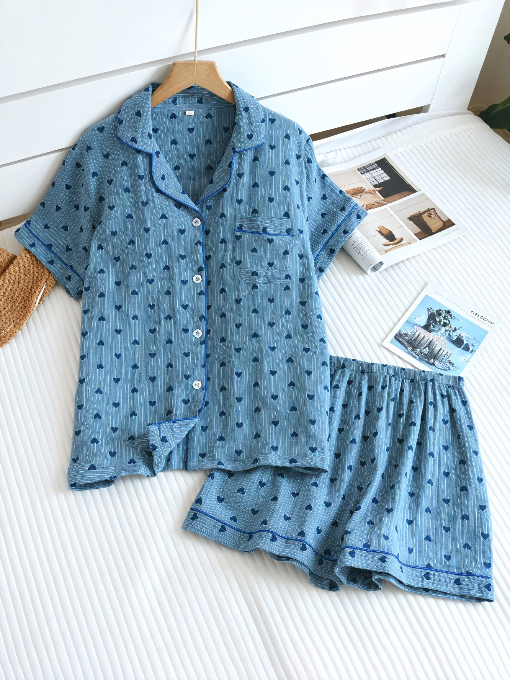 Conjunto de Pijama Corazón Cómodo