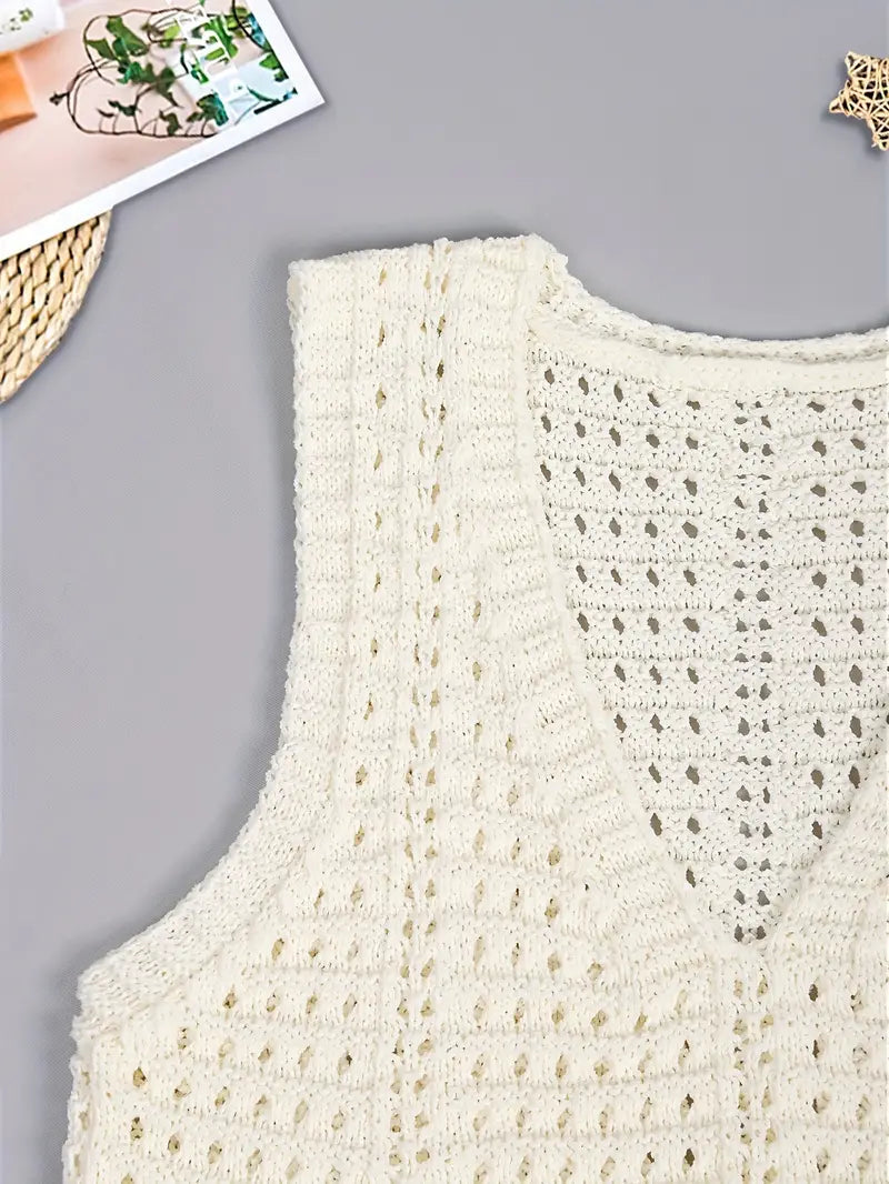 Vestido Maxi Crochet de Tirantes Finos