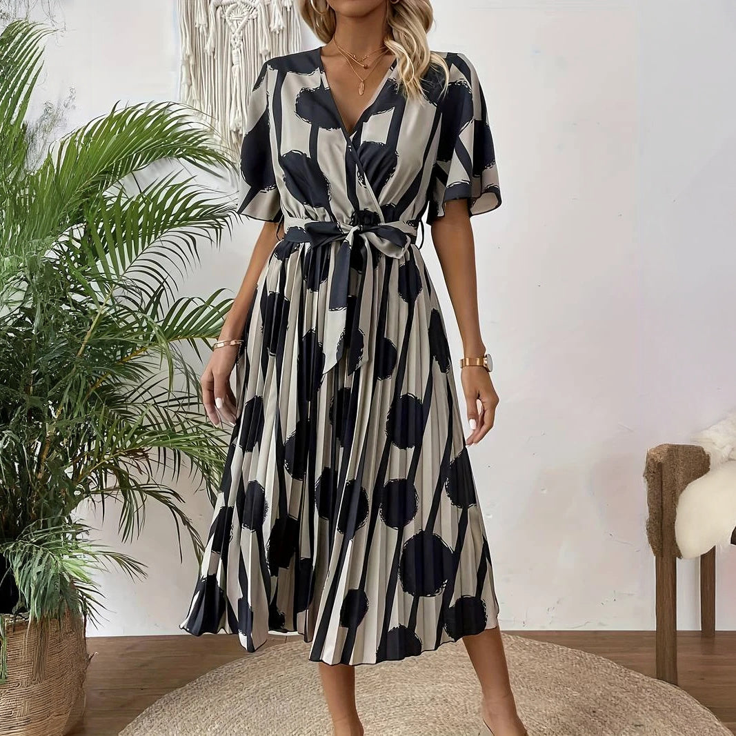 Vestido con Lunares Elegante