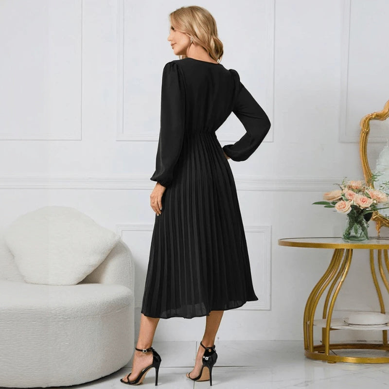 Vestido Elegante con Diseño Envolvente