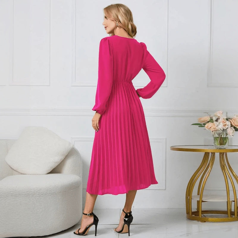 Vestido Elegante con Diseño Envolvente