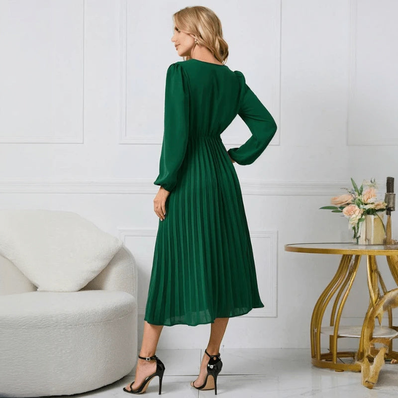 Vestido Elegante con Diseño Envolvente