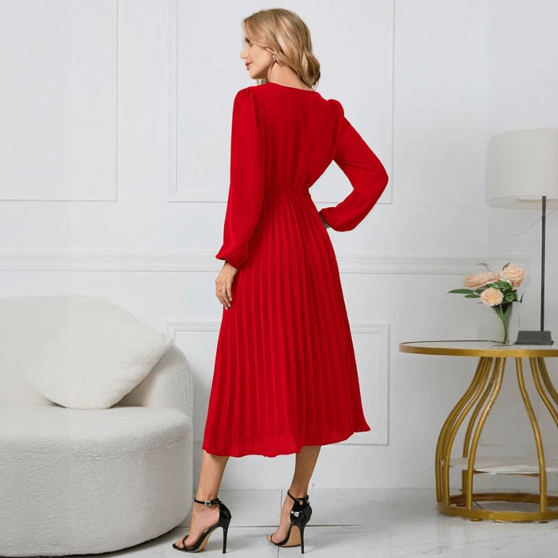 Vestido Elegante con Diseño Envolvente