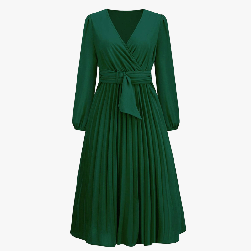 Vestido Elegante con Diseño Envolvente