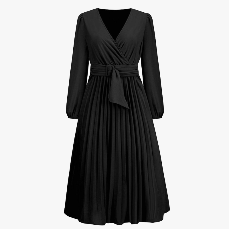 Vestido Elegante con Diseño Envolvente