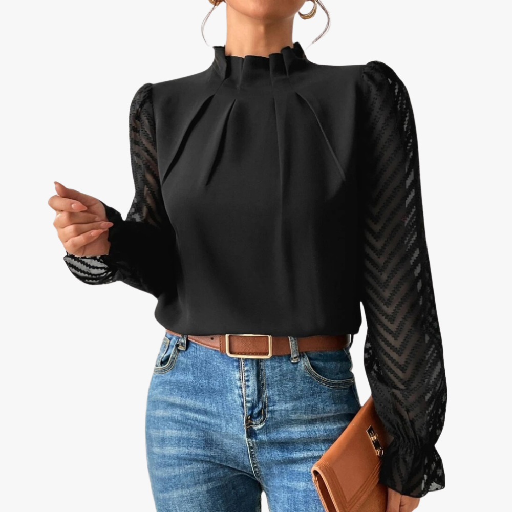 Blusa Elegante con Detalles Sofisticados