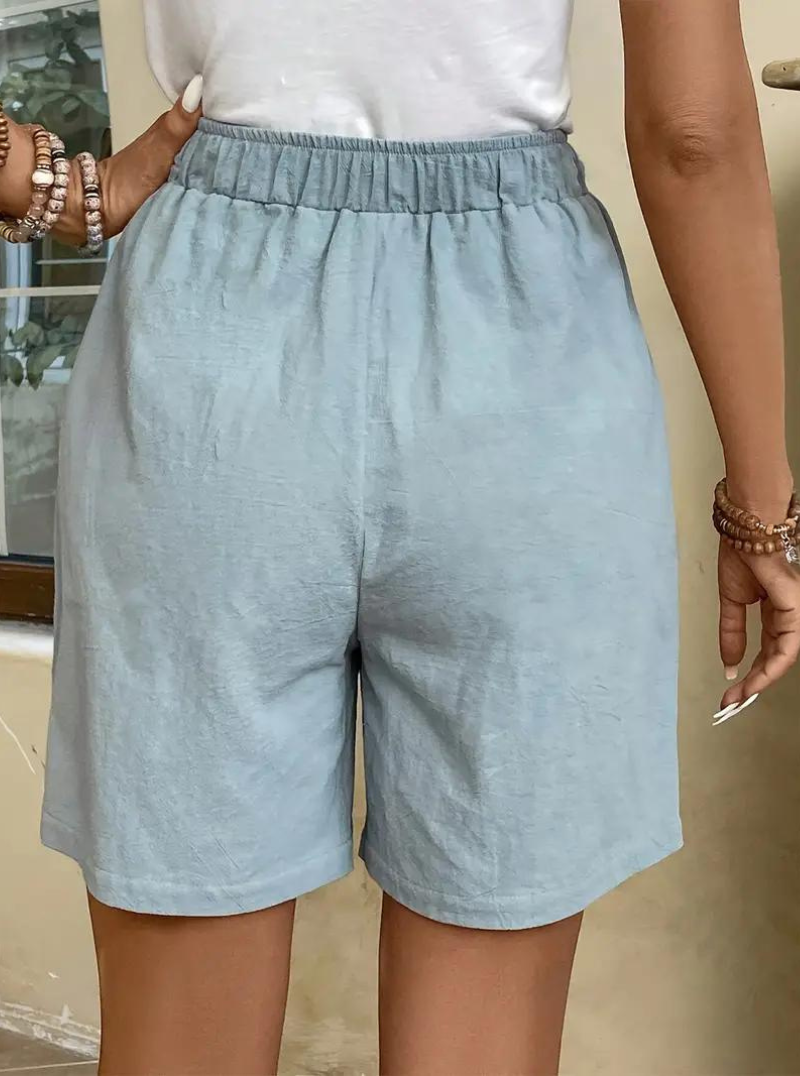Shorts fluidos de talle alto