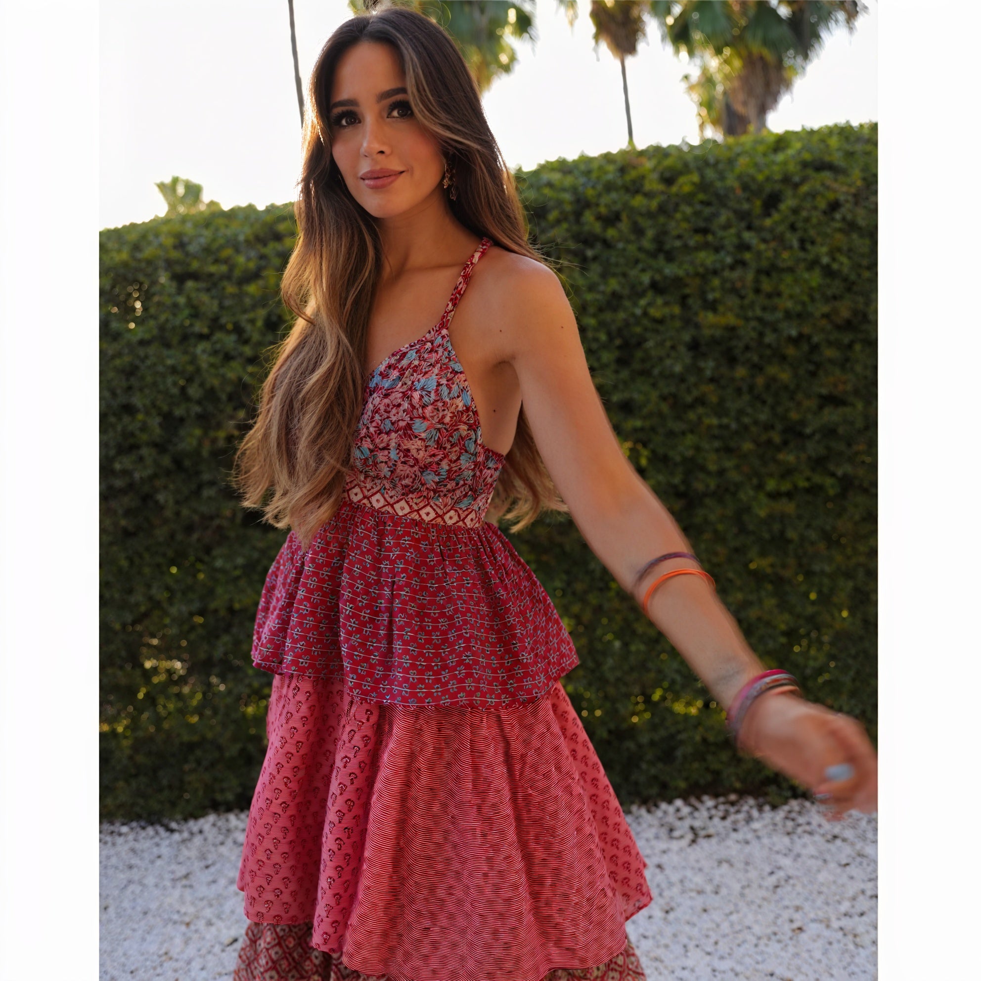 Vestido Maxi Bohemio con Estampados Vibrantes