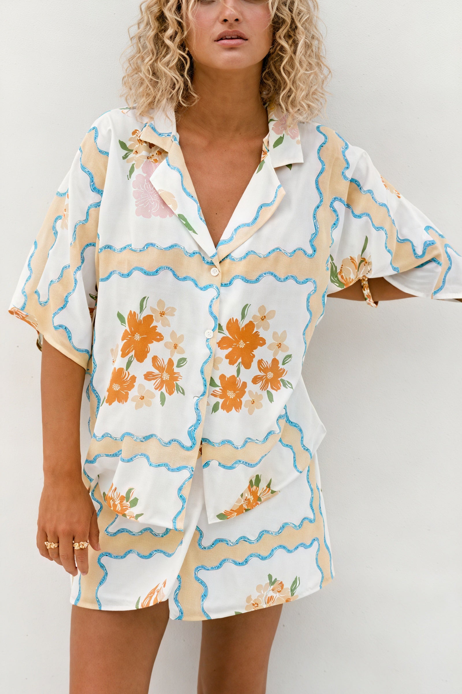 Conjunto de Dormir Floral Ligero