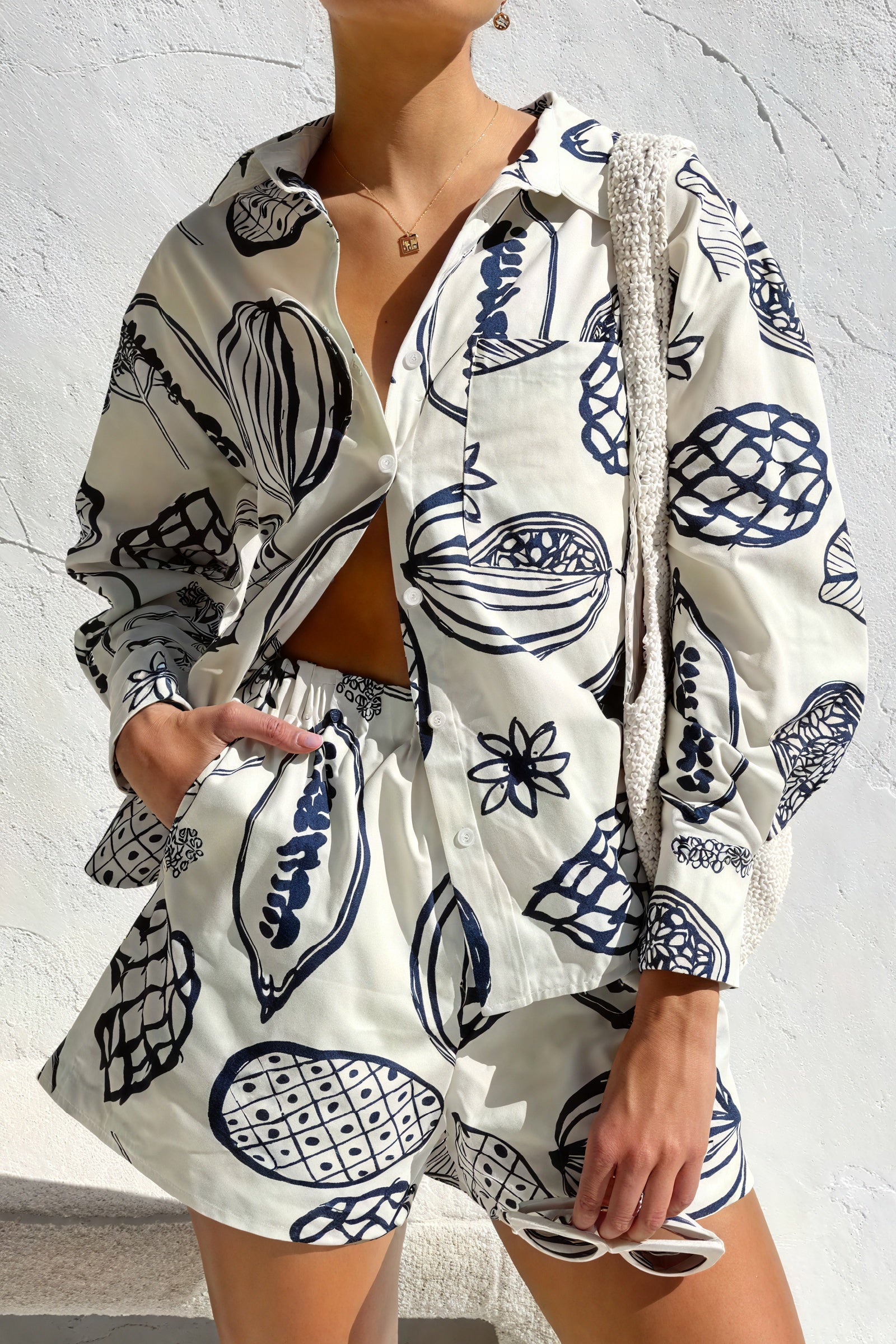 Conjunto de Dormir Estampado Botánico