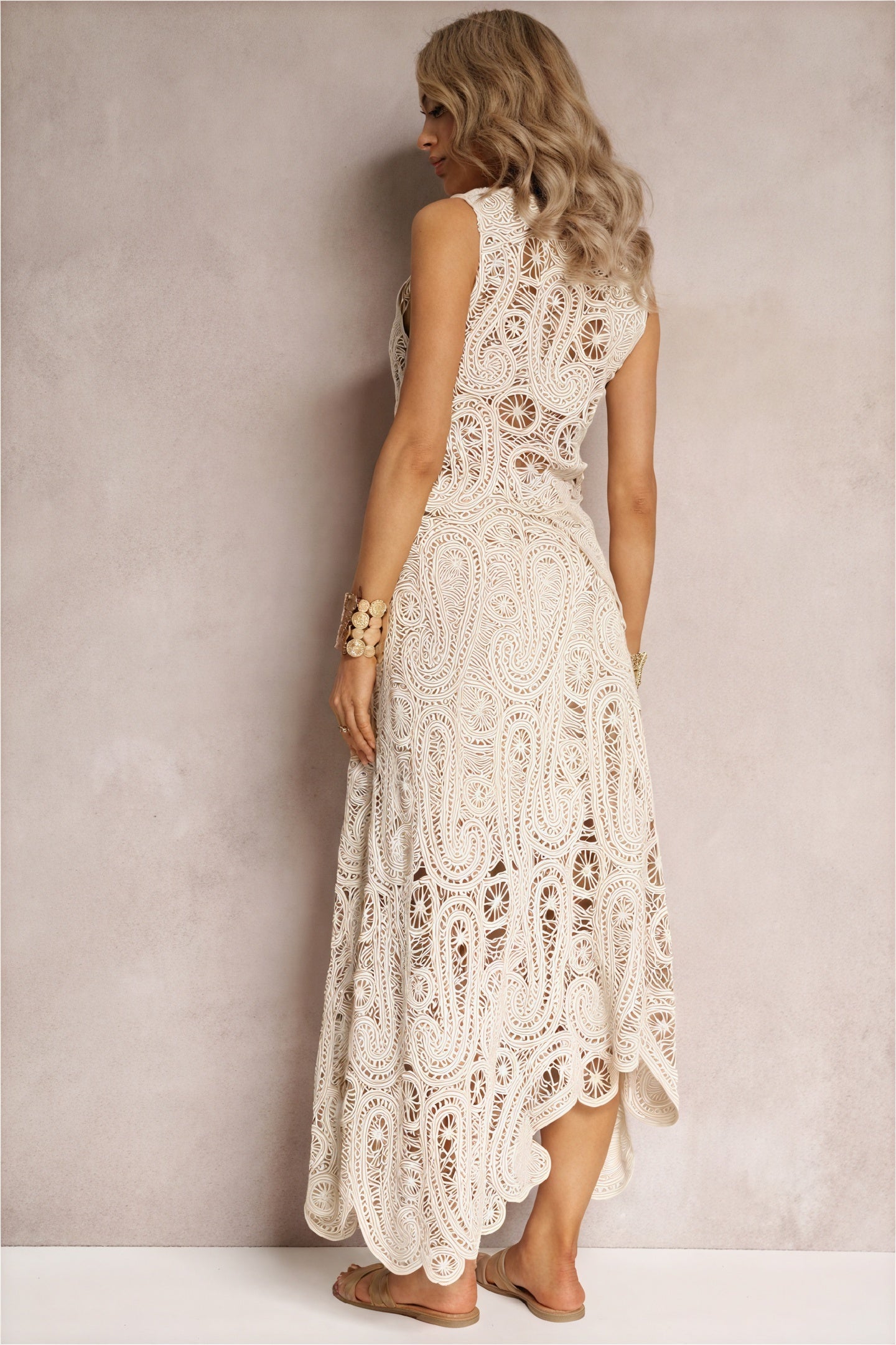 Vestido Crochet Detalle Cut-Out