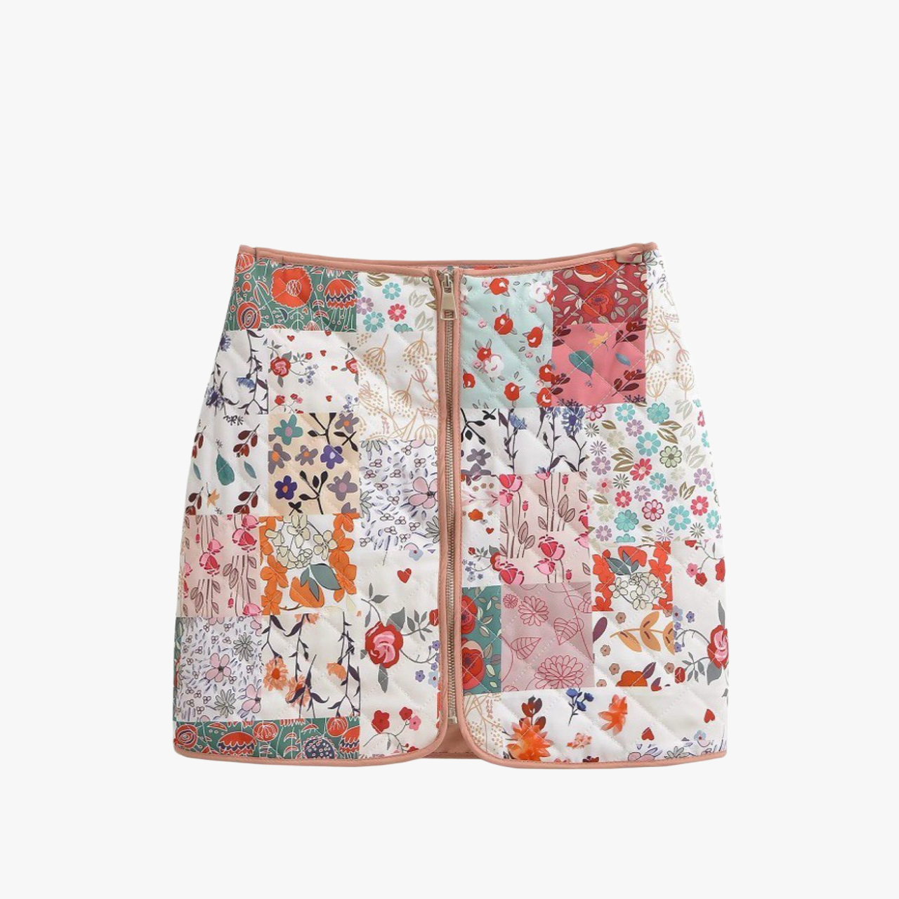 Chaqueta Patchwork Floral Estilo Bohemio Chic