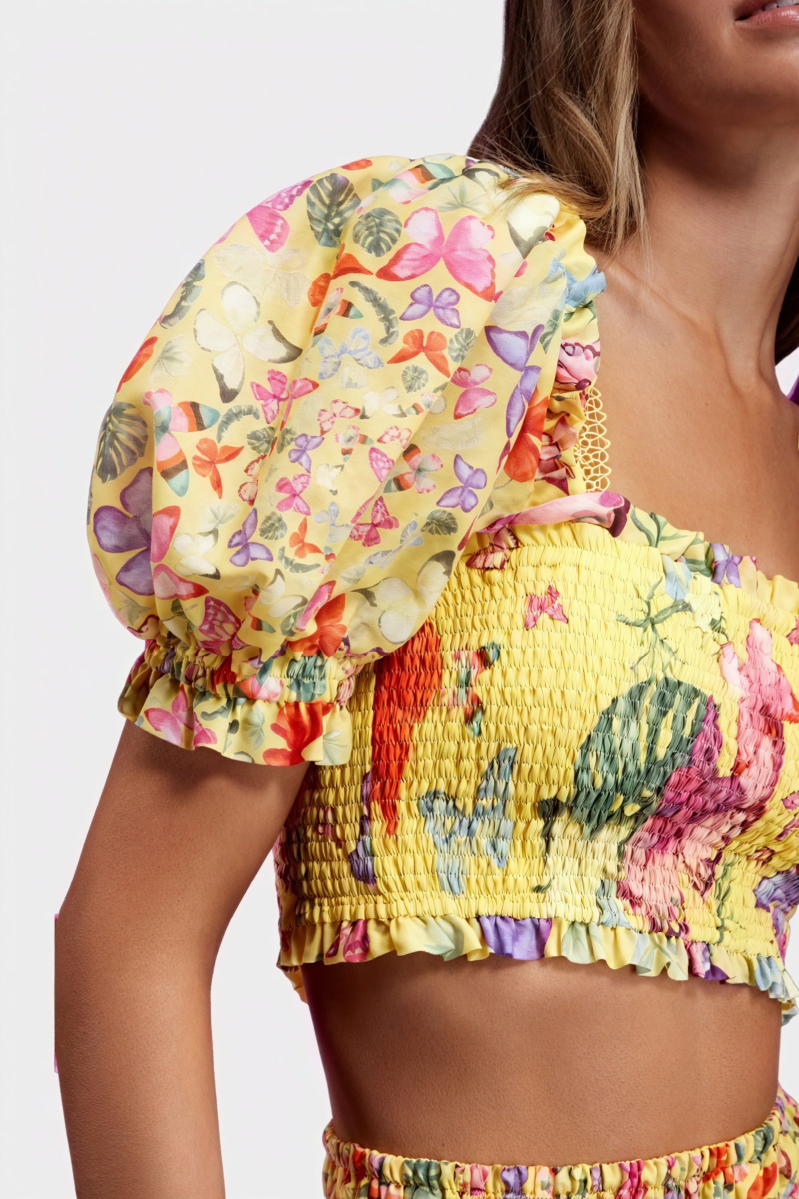 Conjunto Top y Falda Estampado Floral
