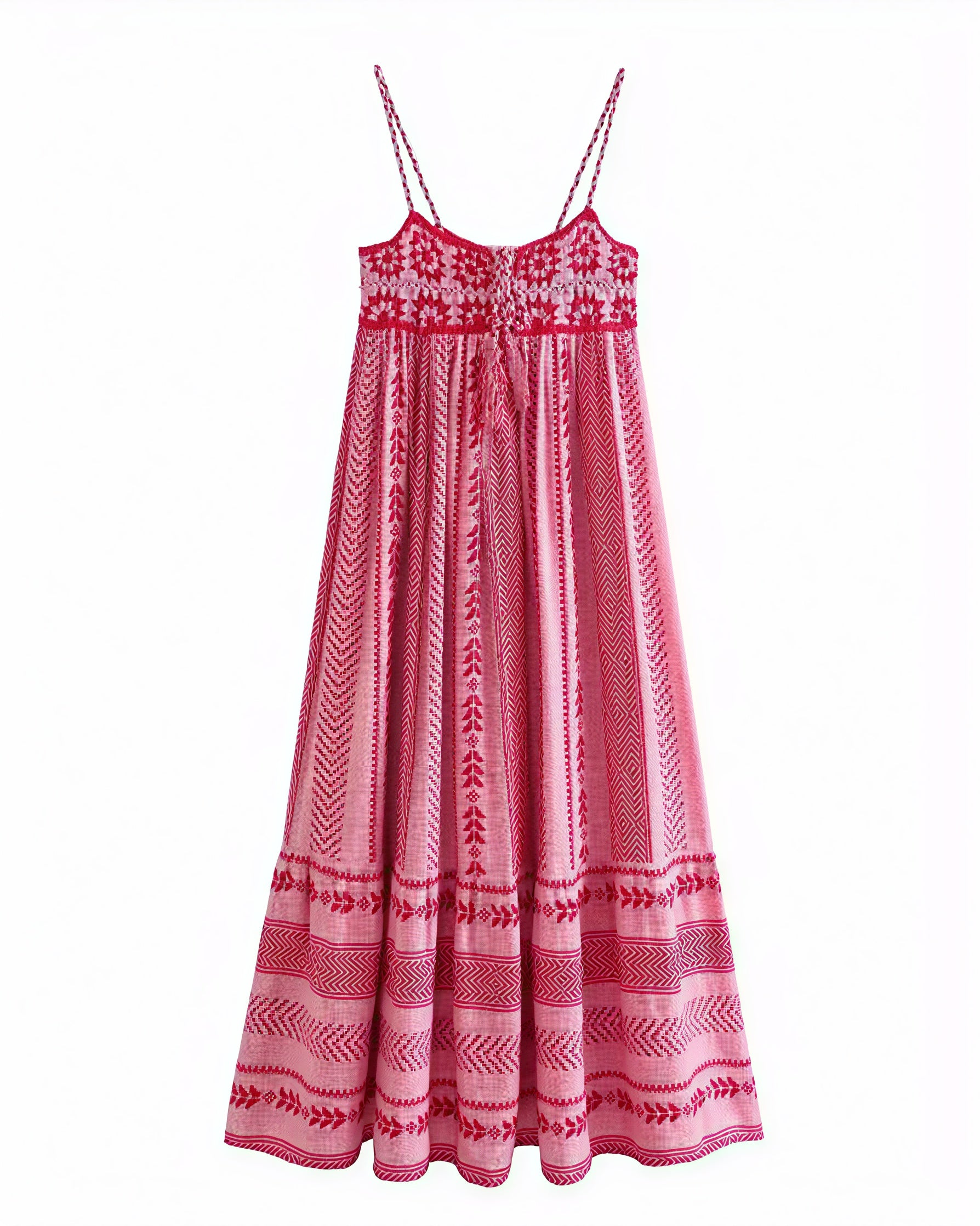 Vestido Largo Estampado Bohemio