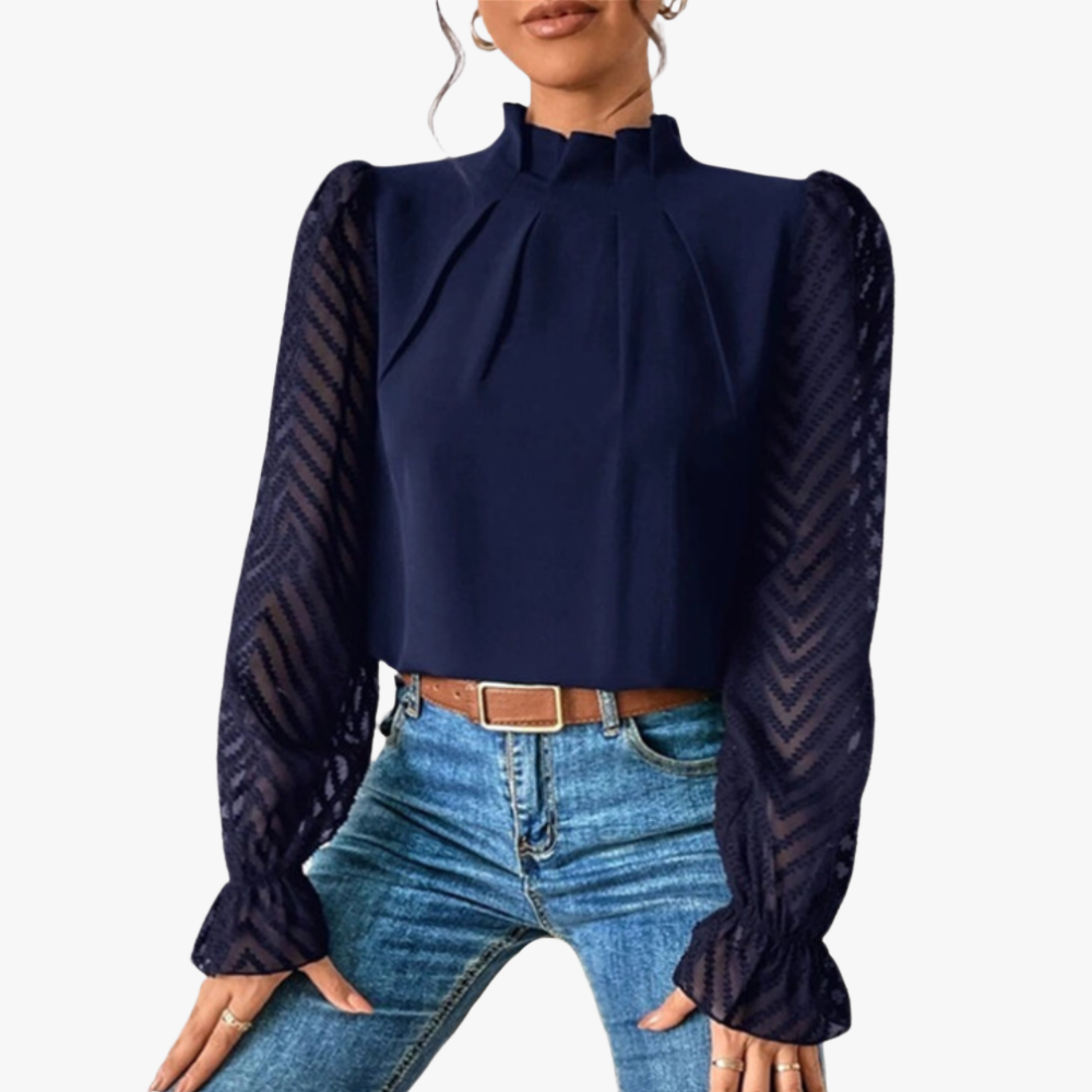 Blusa Elegante con Detalles Sofisticados
