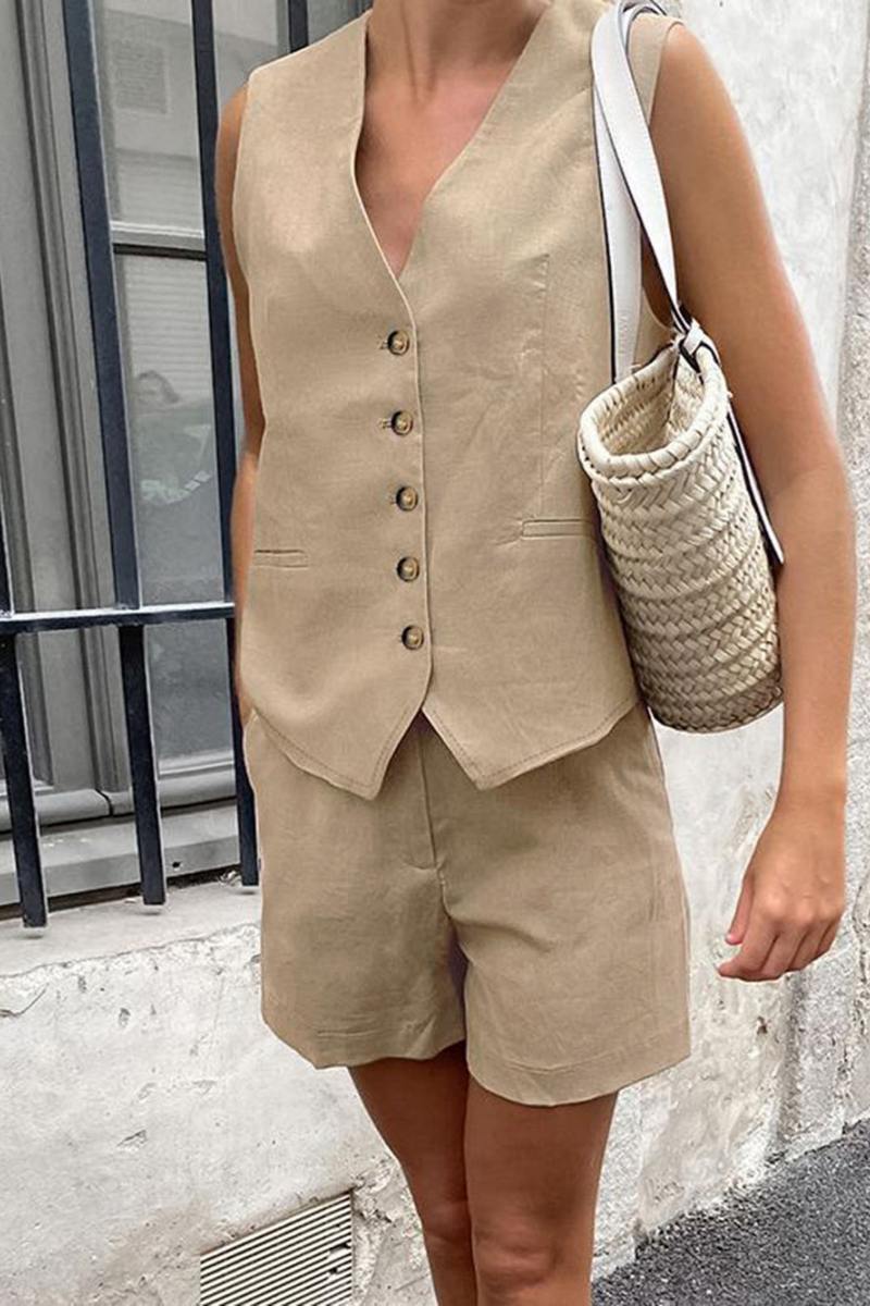 Conjunto Chaleco & Shorts de Tiro Alto