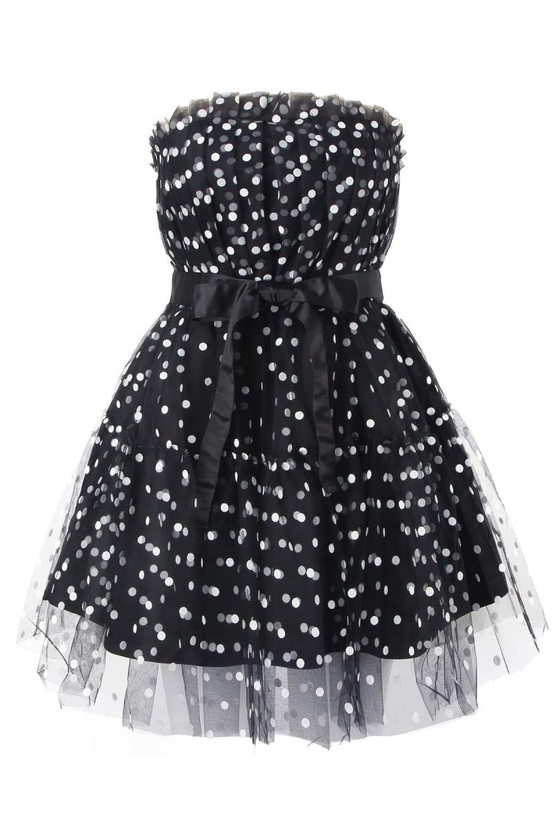 Vestido Coqueto de Lunares con Lazada