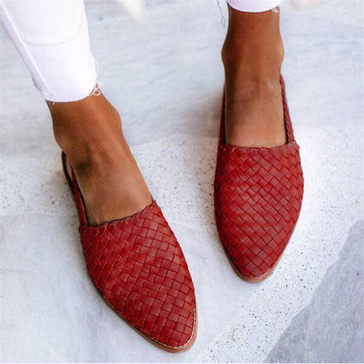 Zapatos de Esmalte Woven Chic
