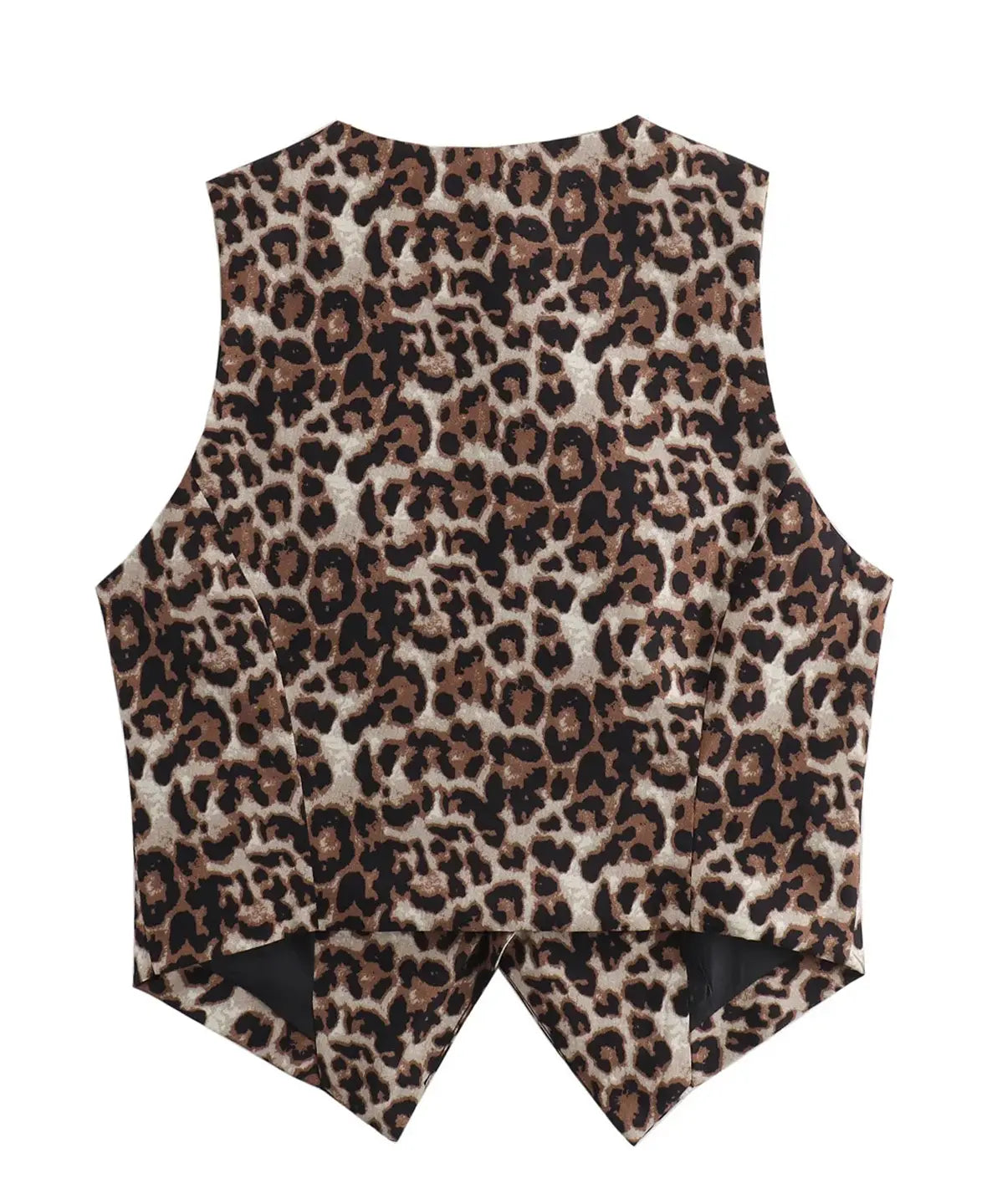 Top Estampado Animal con Botones