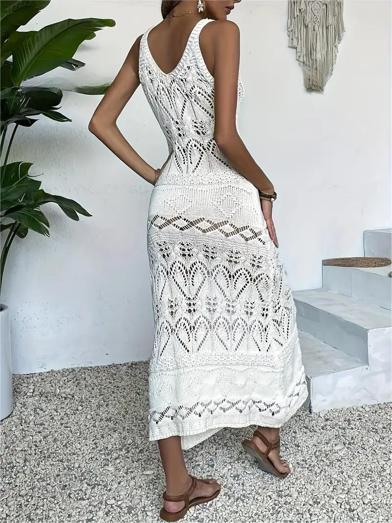 Vestido Maxi Tejido Calado