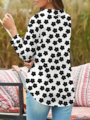Blusa Casual con Diseño Floral