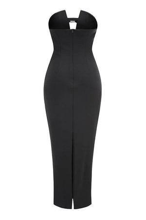 Vestido de Noche con Detalle de Lazo