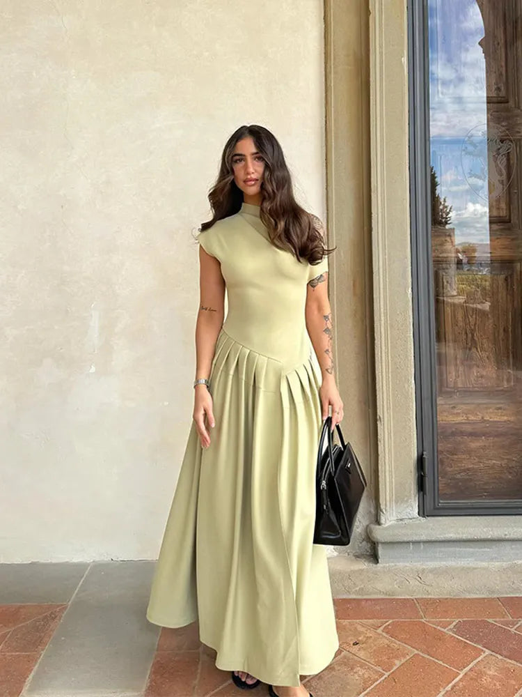 Vestido Midi Asimétrico – Sofisticación Moderna