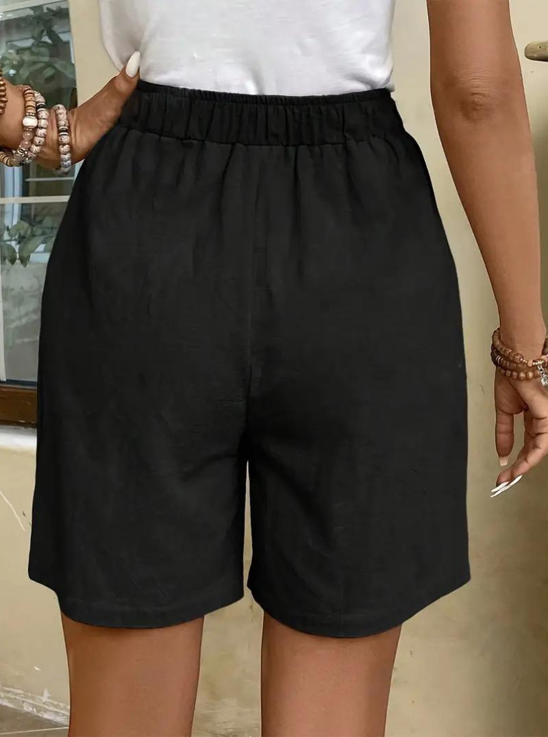 Shorts fluidos de talle alto