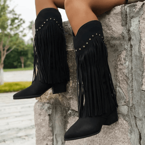 Botas Altas con Detalles Bohemios