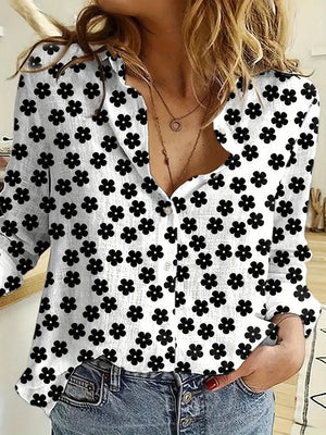 Blusa Casual con Diseño Floral