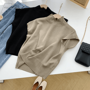 Top Minimalista de Cuello Alto
