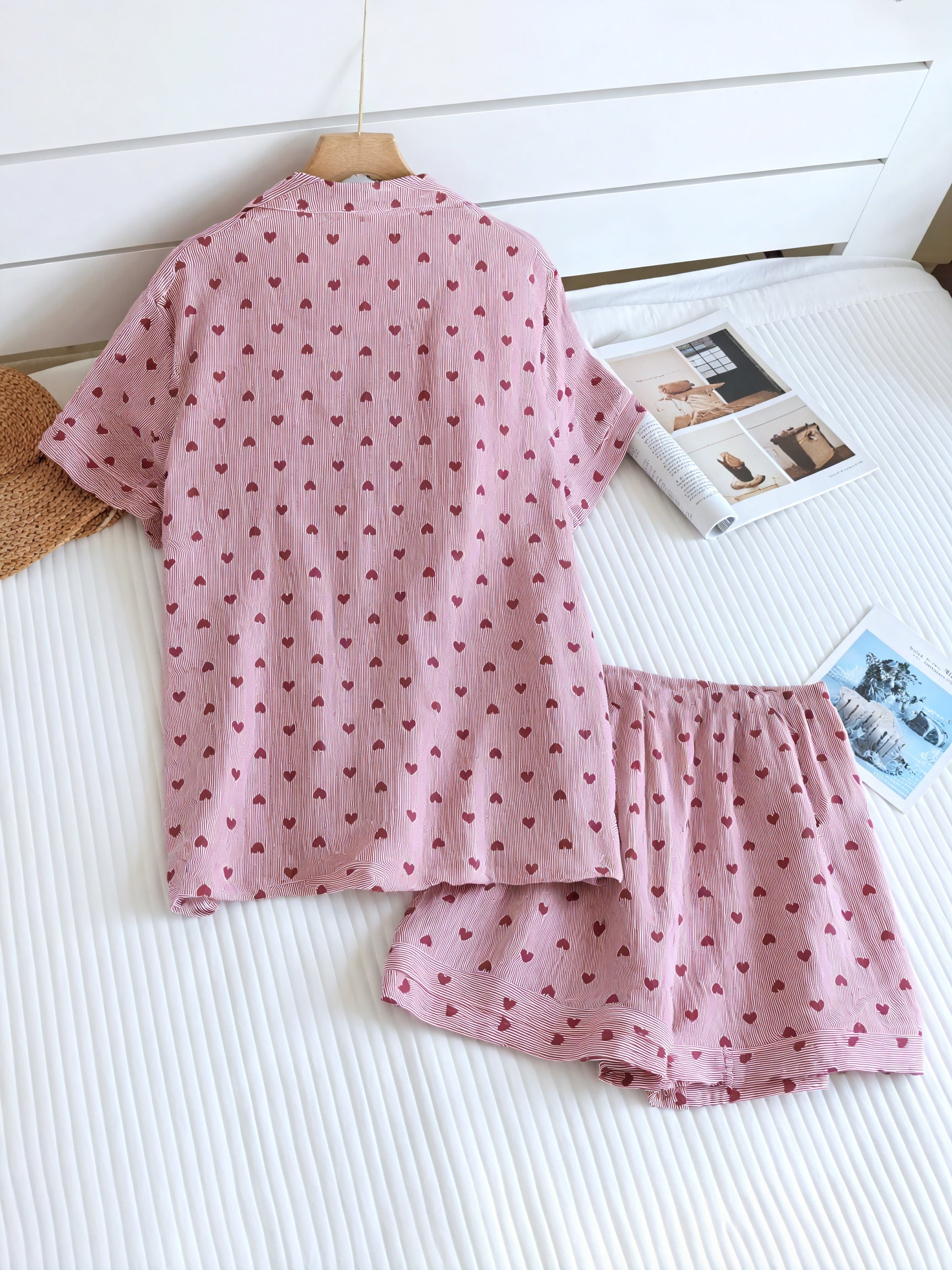 Conjunto de Pijama Corazón Cómodo