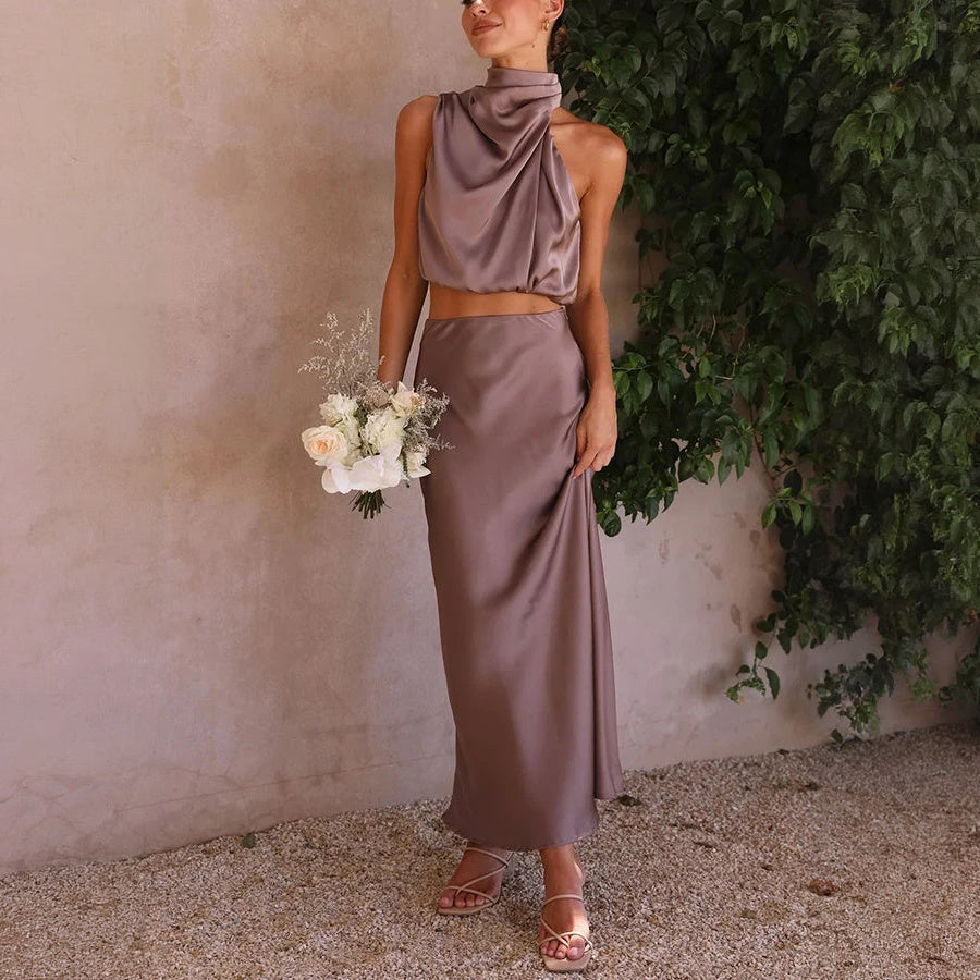 Vestido Elegante de Dos Piezas