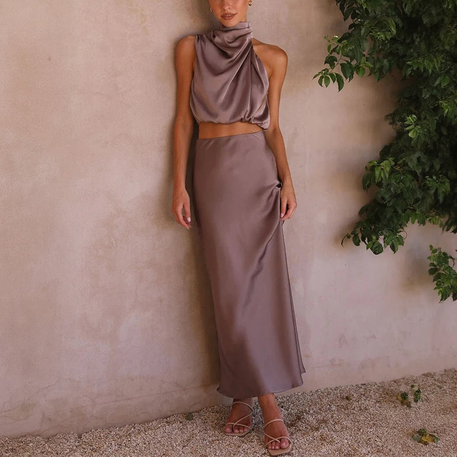 Vestido Elegante de Dos Piezas