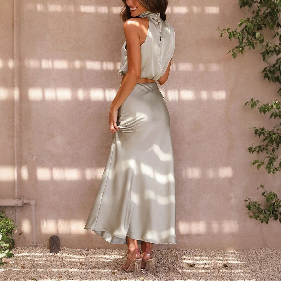 Vestido Elegante de Dos Piezas