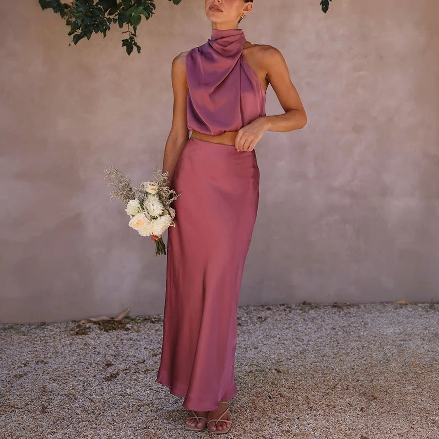 Vestido Elegante de Dos Piezas