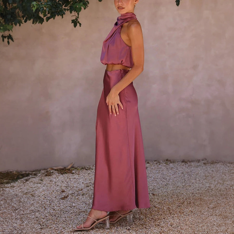 Vestido Elegante de Dos Piezas