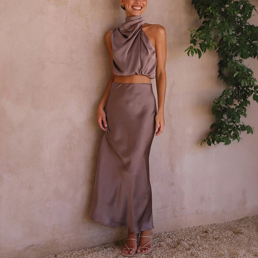 Vestido Elegante de Dos Piezas