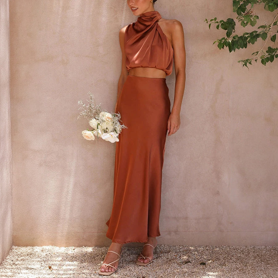 Vestido Elegante de Dos Piezas