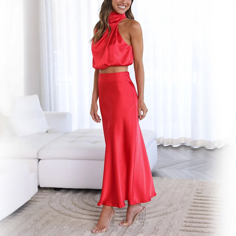 Vestido Elegante de Dos Piezas