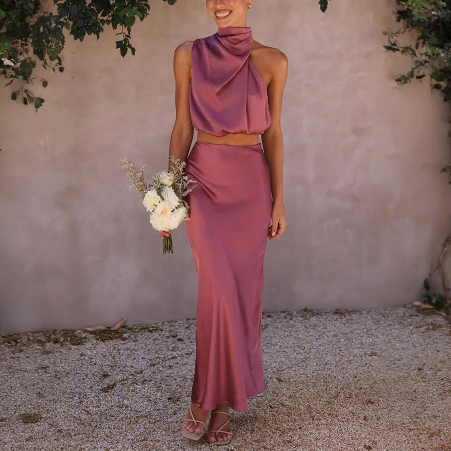 Vestido Elegante de Dos Piezas