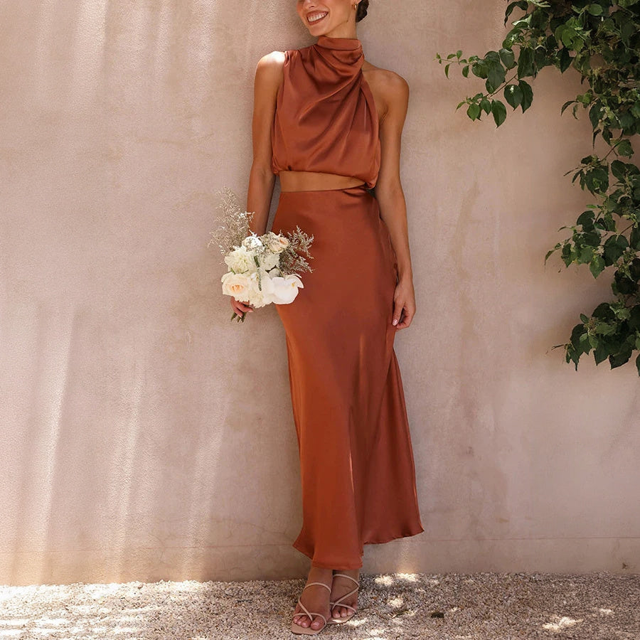 Vestido Elegante de Dos Piezas