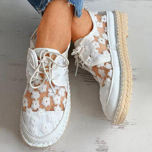Zapatos Malla Floral - Comodidad y Estilo Único
