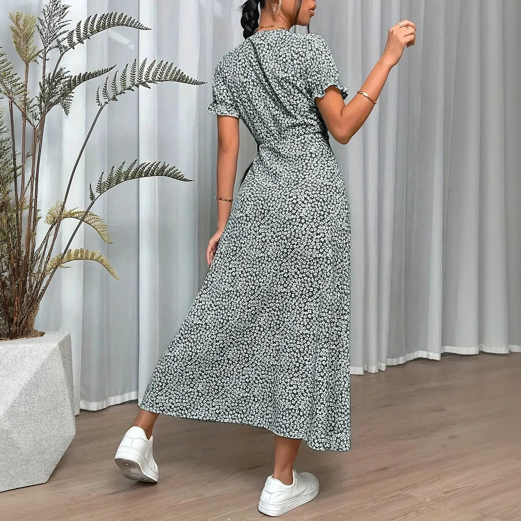 Vestido Bohemio Chic con Diseño Envolvente