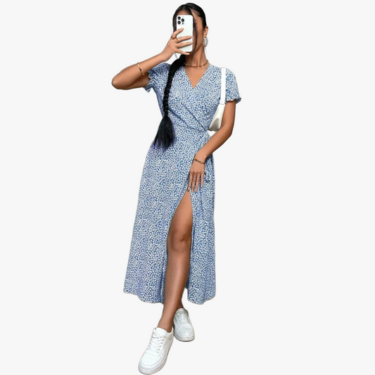 Vestido Bohemio Chic con Diseño Envolvente